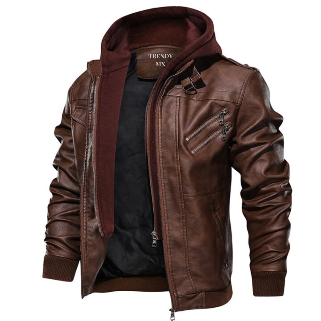 Chaqueta de cuero premium para hombre