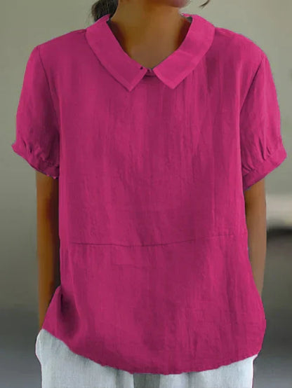 Elisse - Camisa Casual de Lino