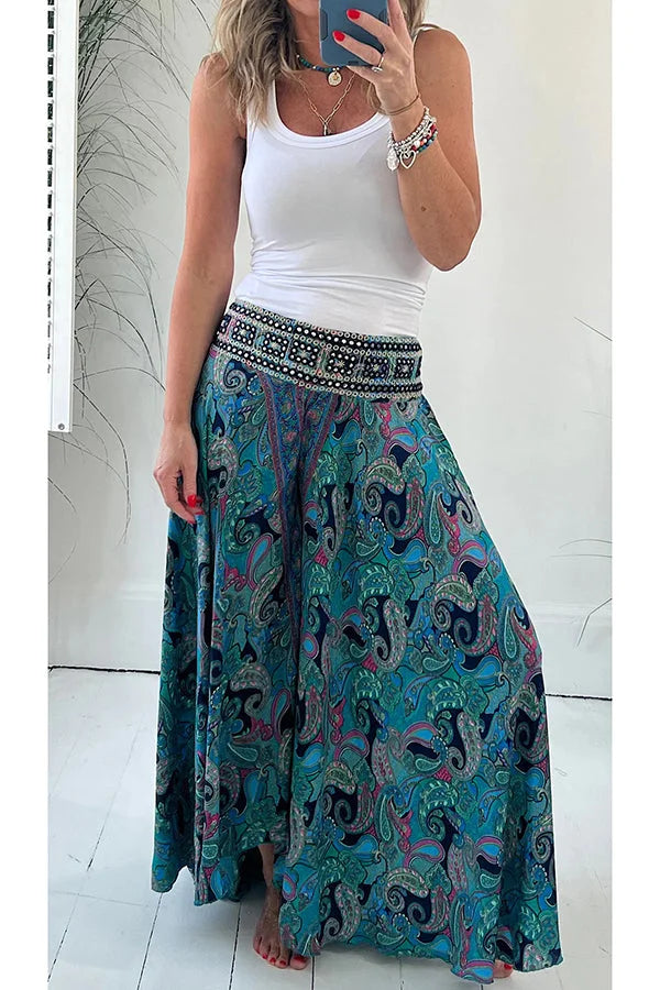 Carlota - Pantalones Anchos Boho