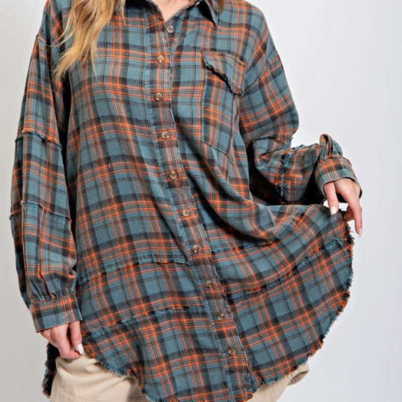 Camisa Oversize Cuadros