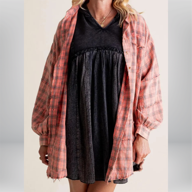 Camisa Oversize Cuadros