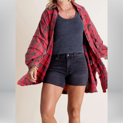 Camisa Oversize Cuadros