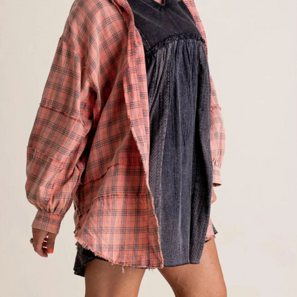 Camisa Oversize Cuadros