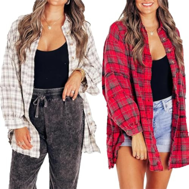 Camisa Oversize Cuadros