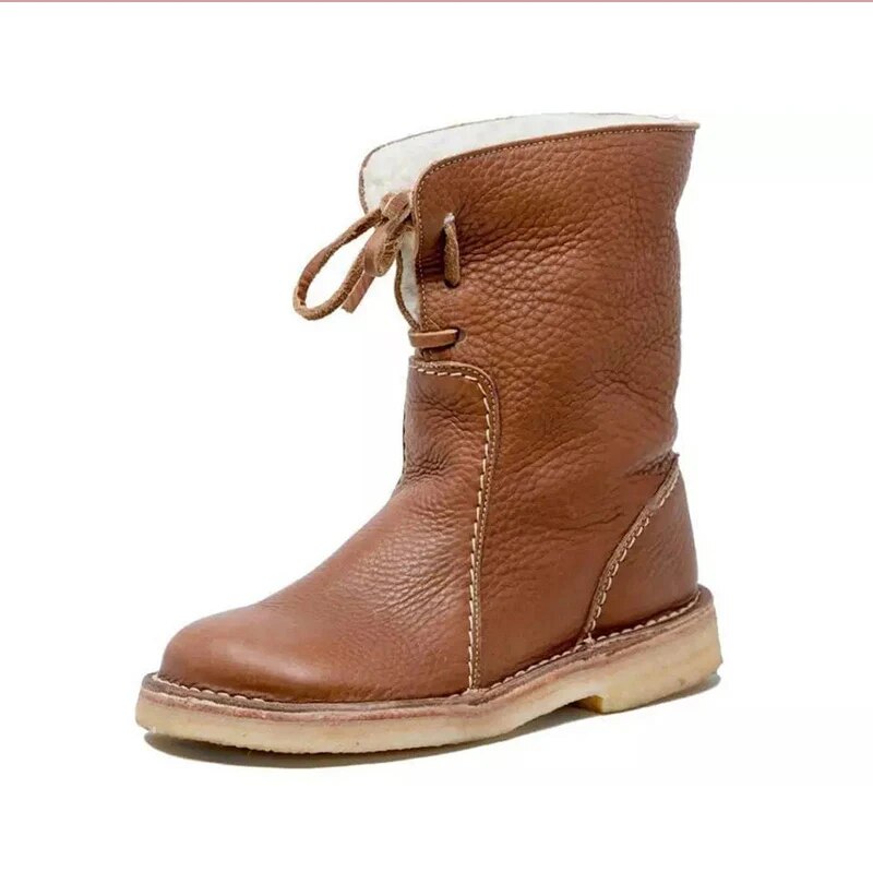 Loren™ Botas de Piel Con Forro Térmico