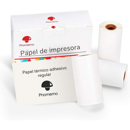 3 Rollos - Papel Térmico para Impresión de Bolsillo