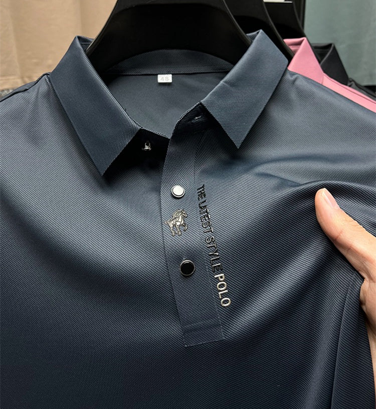 Polo de seda para hombre