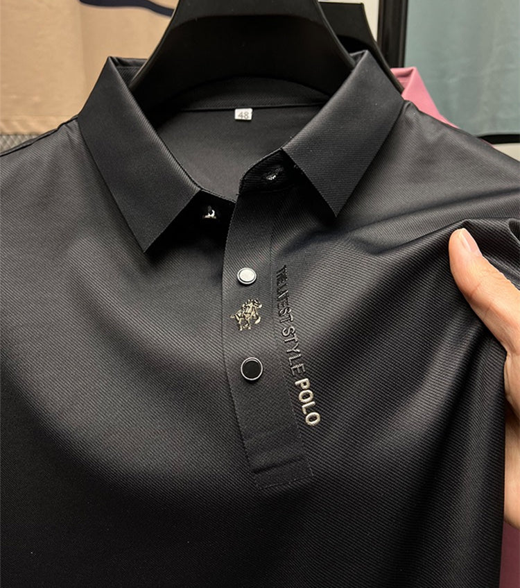 Polo de seda para hombre